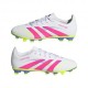 ADIDAS Predator Club Fg Mg Bianco Fucsia - Scarpe Da Calcio Bambino