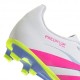 ADIDAS Predator Club Fg Mg Bianco Fucsia - Scarpe Da Calcio Bambino