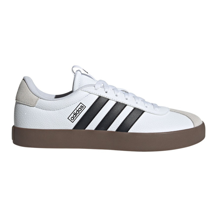 ADIDAS Vl Court 3.0 Lea Bianco Nero - Sneakers Uomo