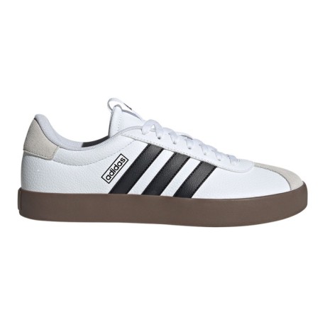 ADIDAS Vl Court 3.0 Lea Bianco Nero - Sneakers Uomo
