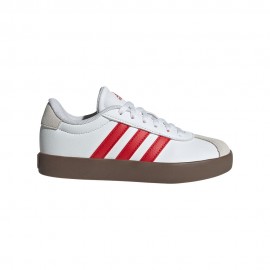 ADIDAS Vl Court 3.0 Lea Gs Bianco Rosso - Sneakers Bambino