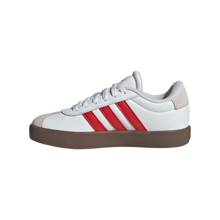 ADIDAS Vl Court 3.0 Lea Gs Bianco Rosso - Sneakers Bambino
