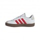 ADIDAS Vl Court 3.0 Lea Gs Bianco Rosso - Sneakers Bambino