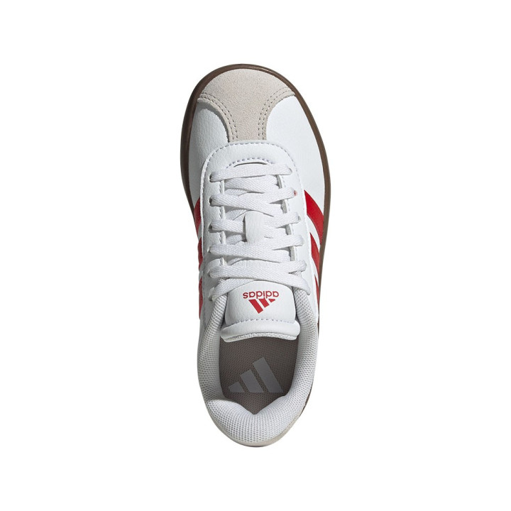 ADIDAS Vl Court 3.0 Lea Gs Bianco Rosso - Sneakers Bambino