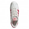 ADIDAS Originals Gazelle Lea Bianco Rosso - Sneakers Uomo