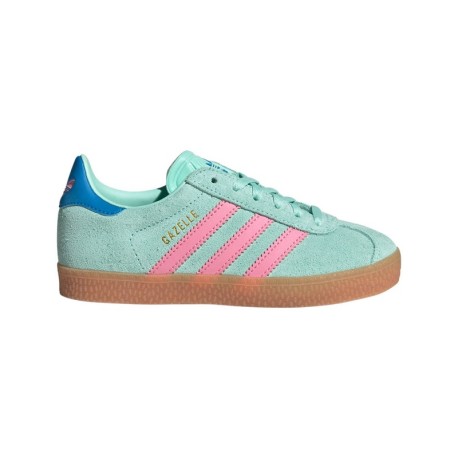 ADIDAS Originals Gazelle Ps Azzurro Rosa - Sneakers Bambina