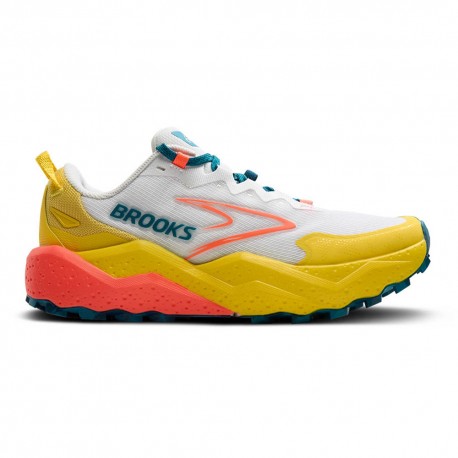 Brooks 8 Bit Of Blue Quince Flame - Scarpe Trail Running Donna