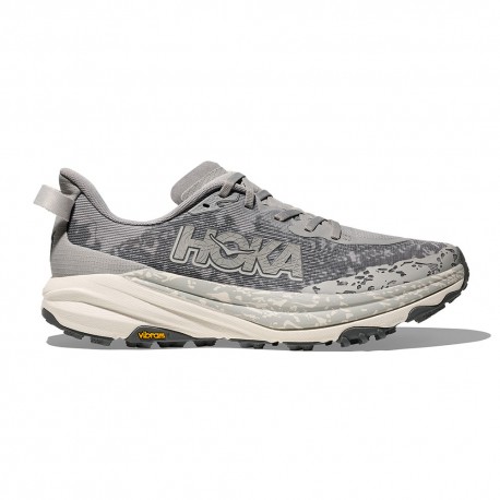 Hoka 6 Stellar Grigio Alabaster - Scarpe Trail Running Uomo