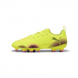 Puma Future 8 Play Fg Ag Giallo Grigio Nero - Scarpe Da Calcio Bambino