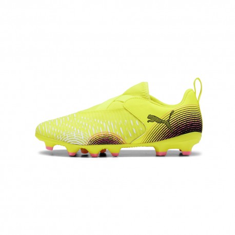 Puma Future 8 Match Ll Fg Ag Giallo Grigio Nero - Scarpe Da Calcio Bambino