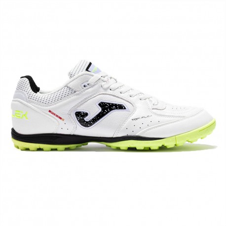 Chaussures De Foot En Salle Joma Top Flex 2532 – Blanc, Cuir, Futsal Indoor, Neuves