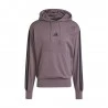 ADIDAS Felpa Palestra Con Cappuccio Tristripe Moro Uomo