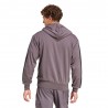 ADIDAS Felpa Palestra Con Cappuccio Tristripe Moro Uomo
