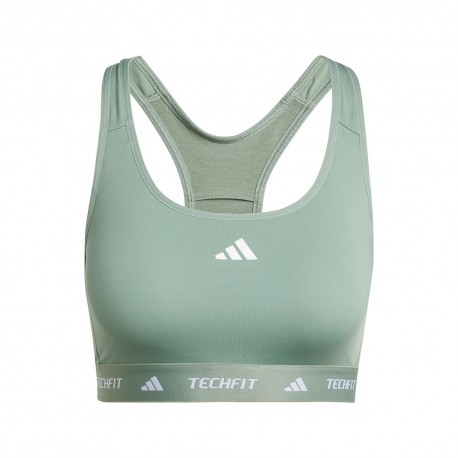ADIDAS Reggiseno Sportivo Tech Fit Verde Donna