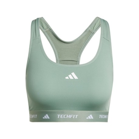ADIDAS Reggiseno Sportivo Tech Fit Verde Donna