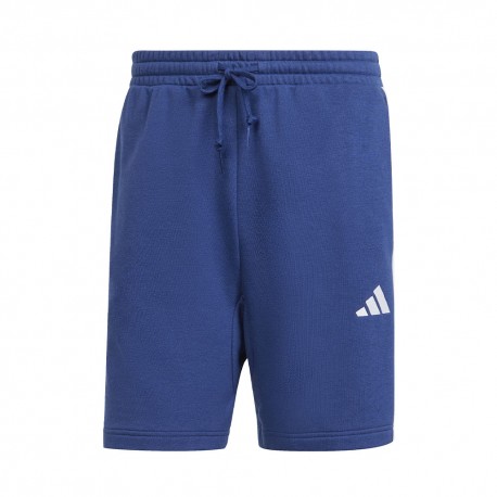 ADIDAS Shorts  Essential 3-Stripes French Terry Blu Uomo