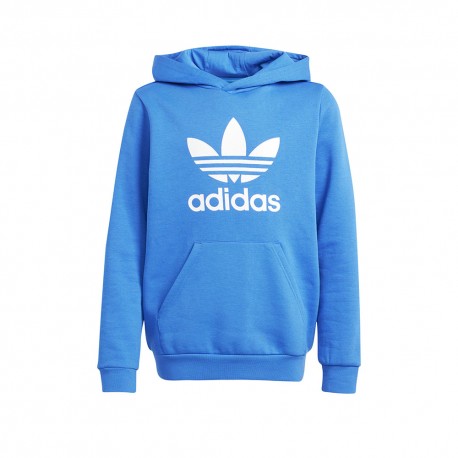ADIDAS Originals Felpa Big Logo Con Cappuccio Blu Bambino
