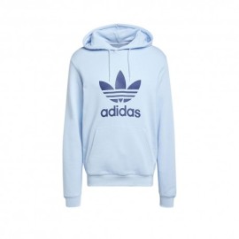 ADIDAS Originals Felpa Con Cappuccio Big Logo Azzurro Uomo