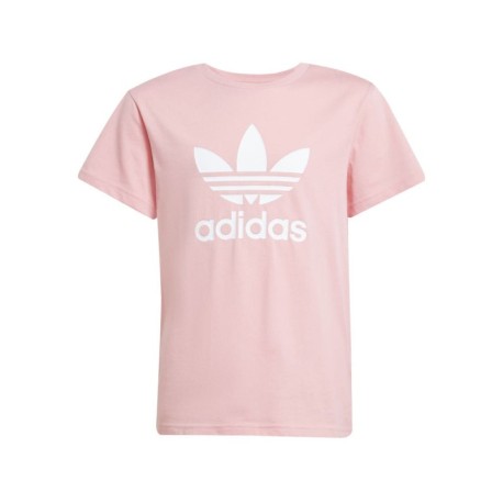ADIDAS Originals T-Shirt Big Logo Rosa Bambina