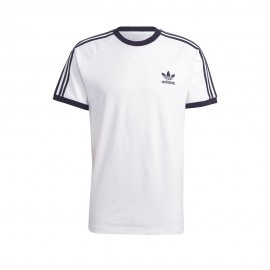 ADIDAS Originals T-Shirt Small Logo Triband Bianco Uomo