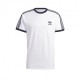 ADIDAS Originals T-Shirt Small Logo Triband Bianco Uomo