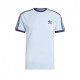 ADIDAS Originals T-Shirt Small Logo Triband Celeste Uomo