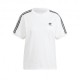 ADIDAS Originals T-Shirt Tristripe Bianco Donna