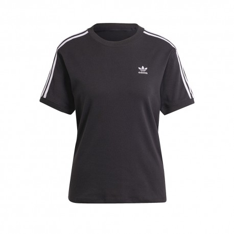 ADIDAS Originals T-Shirt Tristripe Nero Donna
