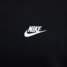 Nike Felpa Girocollo Logo Piccolo Nero Uomo