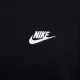 Nike Felpa Girocollo Logo Piccolo Nero Uomo