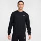 Nike Felpa Girocollo Logo Piccolo Nero Uomo