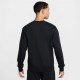 Nike Felpa Girocollo Logo Piccolo Nero Uomo