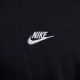 Nike Felpa Con Cappuccio Logo Piccolo Nero Uomo