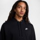 Nike Felpa Con Cappuccio Logo Piccolo Nero Uomo