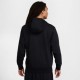 Nike Felpa Con Cappuccio Logo Piccolo Nero Uomo