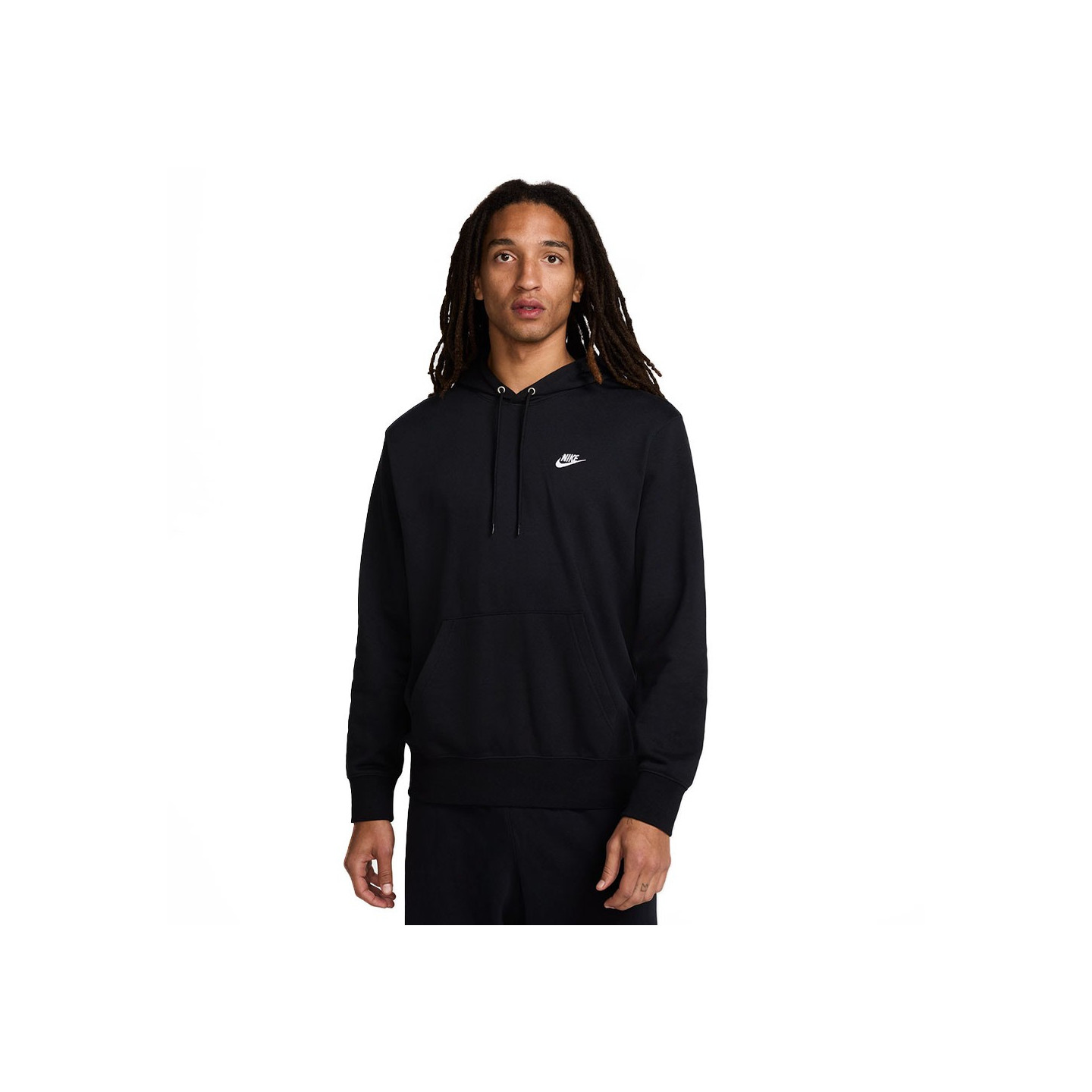 Nike Club Felpa Con Cappuccio Nero Uomo L