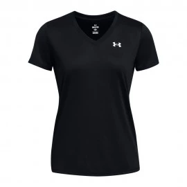 Under Armour Maglietta Palestra Scollo V Nero Donna