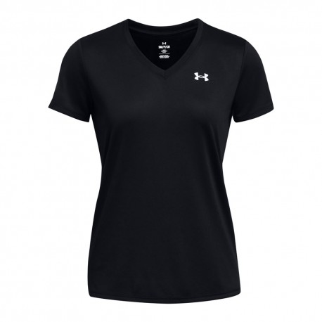 Under Armour Maglietta Palestra Scollo V Nero Donna