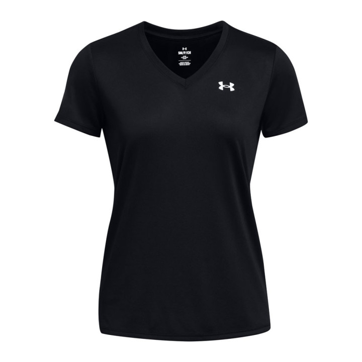 Under Armour Maglietta Palestra Scollo V Nero Donna