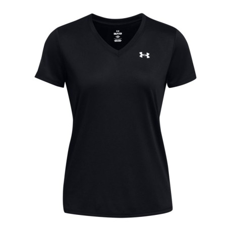Under Armour Maglietta Palestra Scollo V Nero Donna