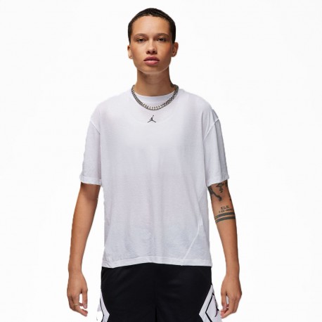 Nike Jordan T-Shirt Over Bianco Donna