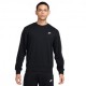 Nike Felpa Girocollo Logo Piccolo Nero Uomo