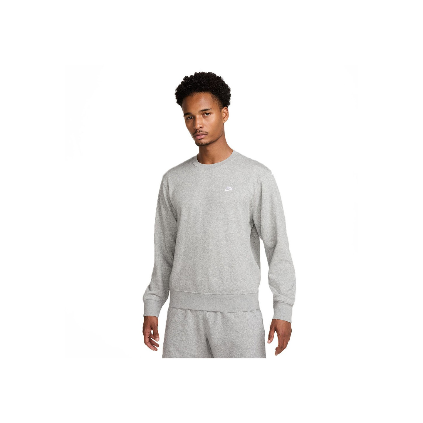Nike Club Felpa Girocollo Grigio Uomo XL