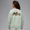 Nike Jordan Felpa Girocollo Verde Donna