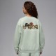 Nike Jordan Felpa Girocollo Verde Donna