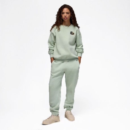 Nike Jordan Felpa Girocollo Verde Donna