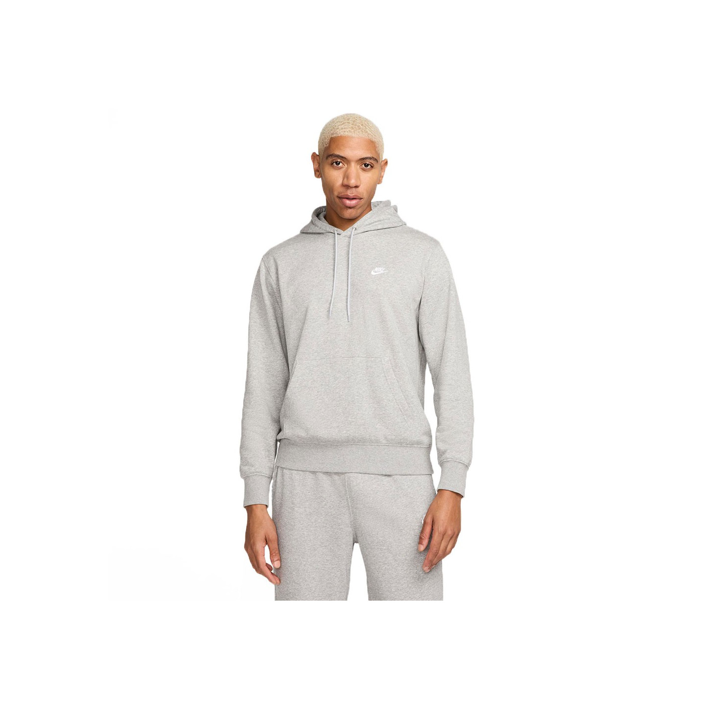 Nike Club Felpa Con Cappuccio Grigio Uomo XL