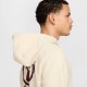 Nike Felpa Club Con Cappuccio Bianco Uomo