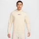 Nike Felpa Club Con Cappuccio Bianco Uomo