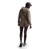 Nike Felpa Crop Top Con Cappuccio Moro Donna